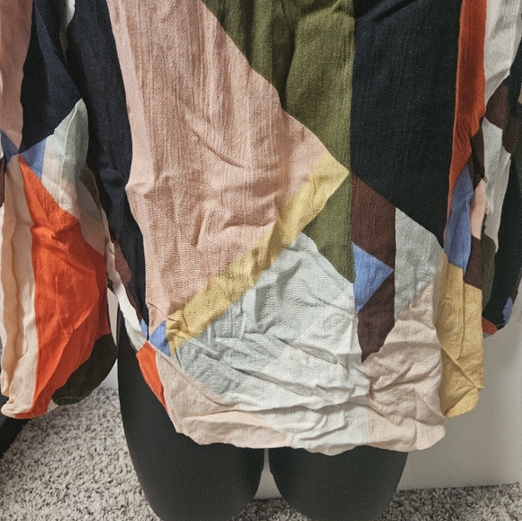 Billabong Multicolor Geometric Off The Shoulder Top - Picture 4 of 11